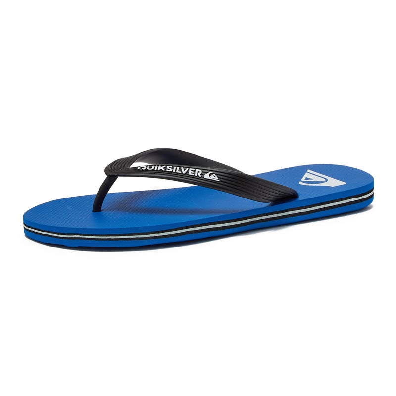 Quiksilver girls Molokai Youth Sandal, Black/Blue, 4 Big Kid US, Black/Blue/Black - Image 1